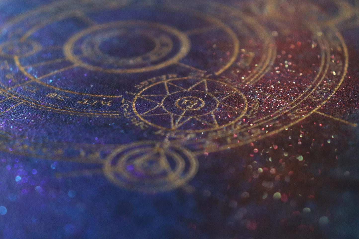The Conjurer Circle in sparkling Galaxy - A5 notebook