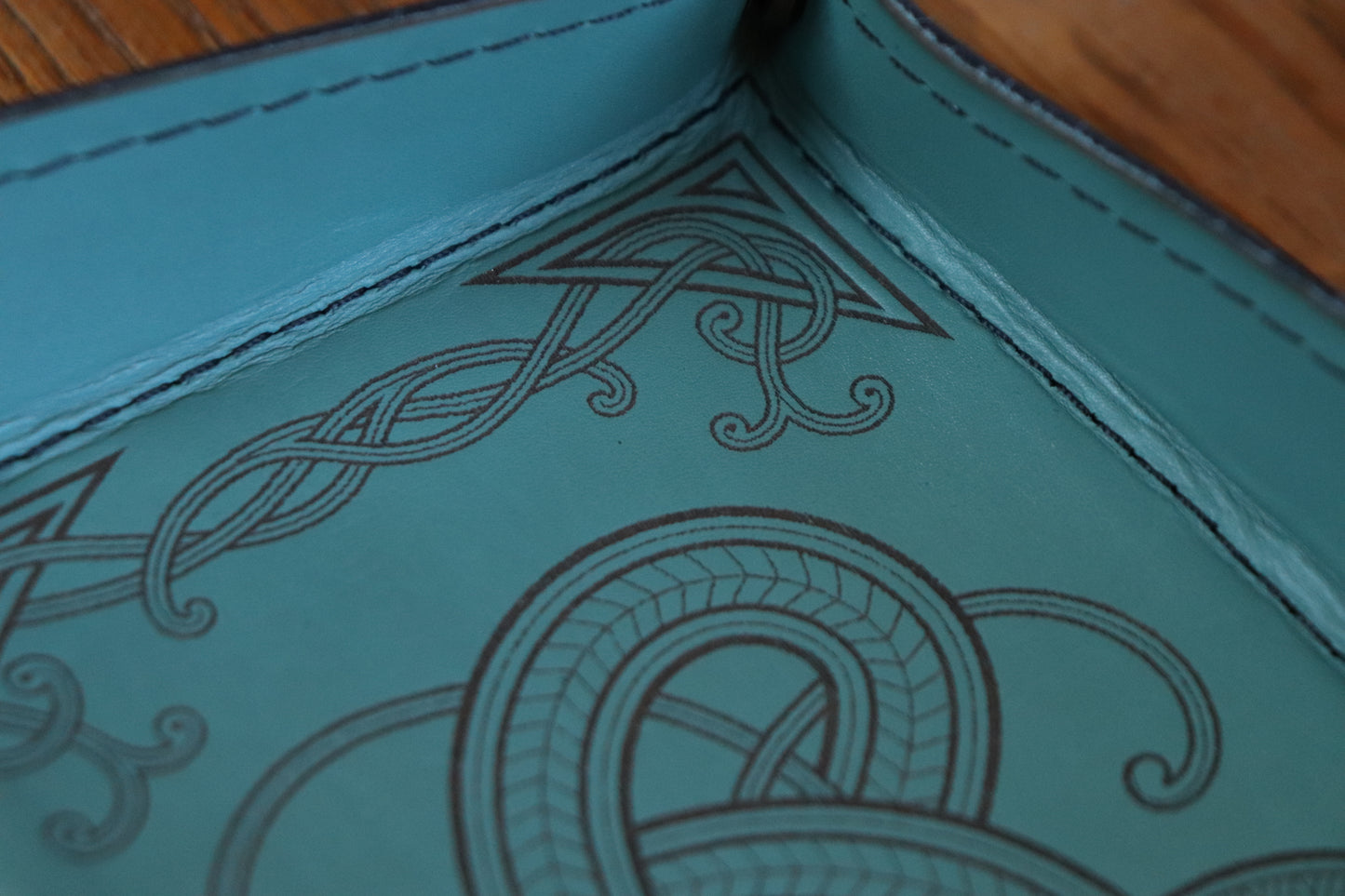 The Wyrm - celadon green - Dice Tray
