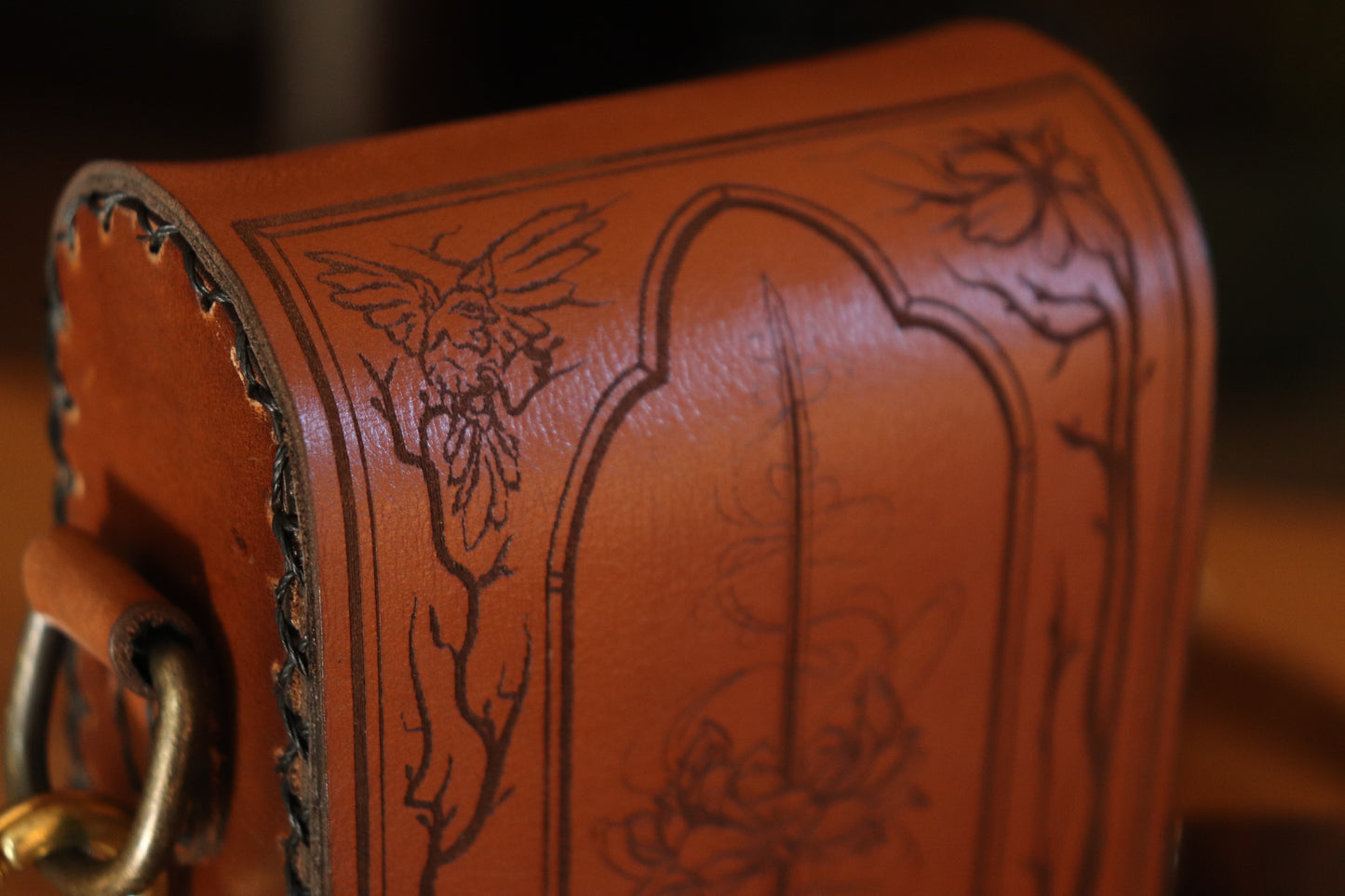 The Garden Witch - brown festival pouch