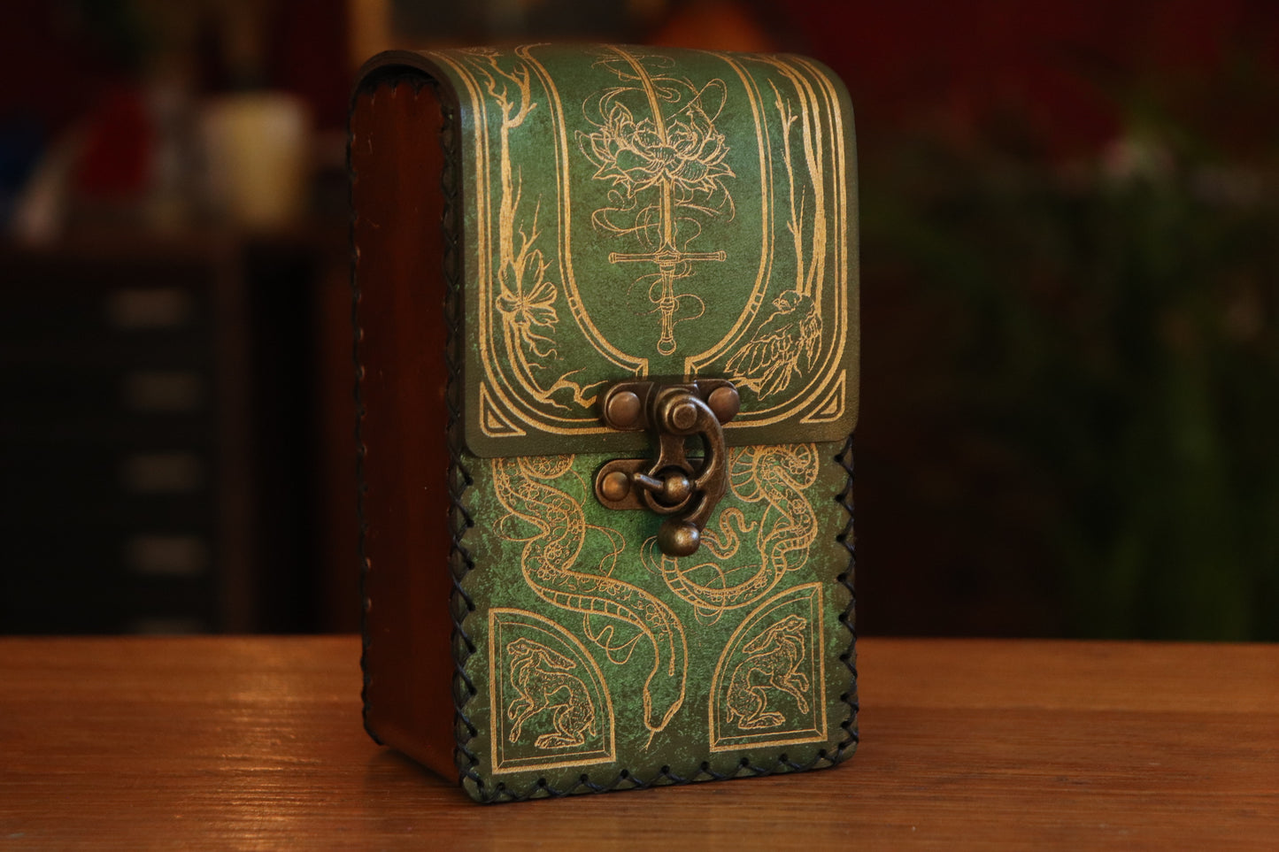 Tarot card pouch - the Garden Witch