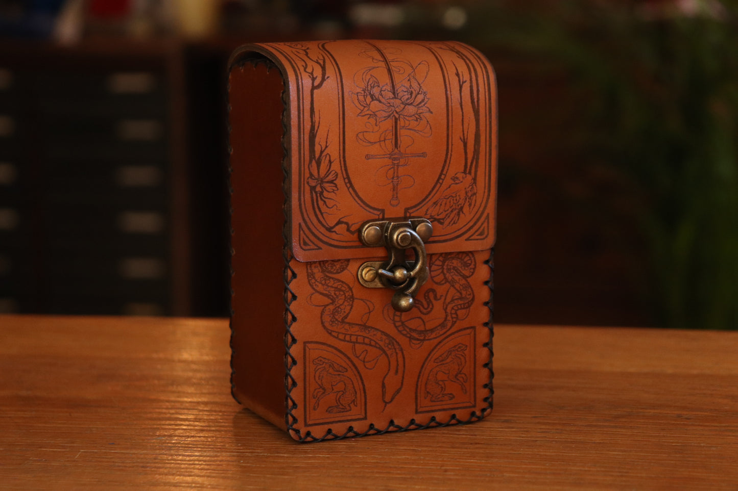 Tarot card pouch - the Garden Witch