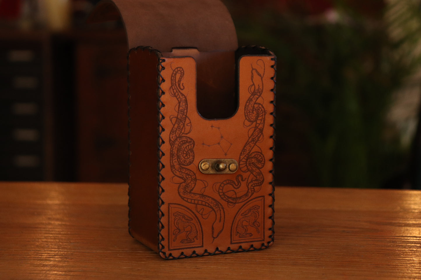 Tarot card pouch - the Garden Witch