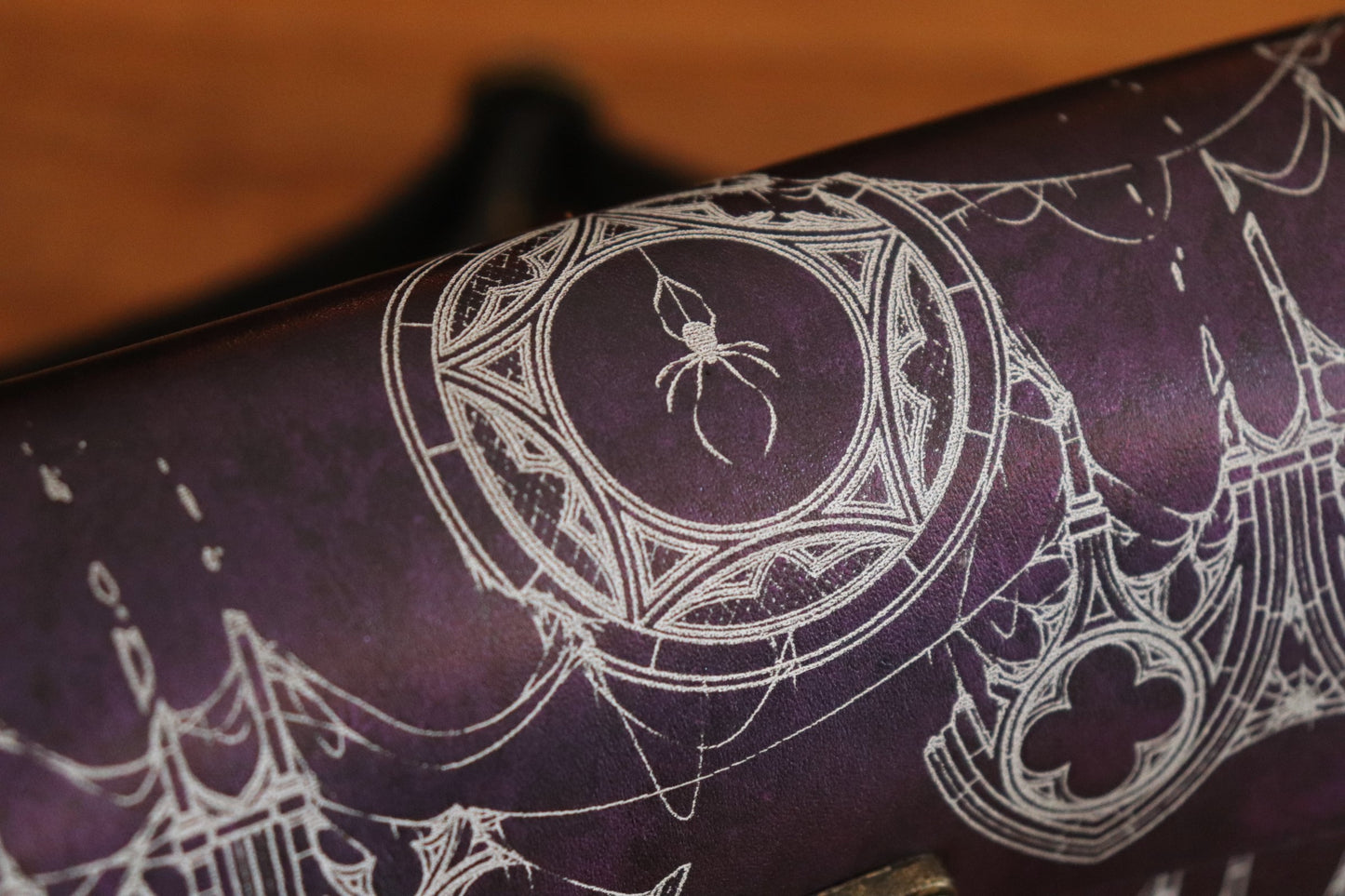 Church of Lolth - Purple and white inlay festival handbag