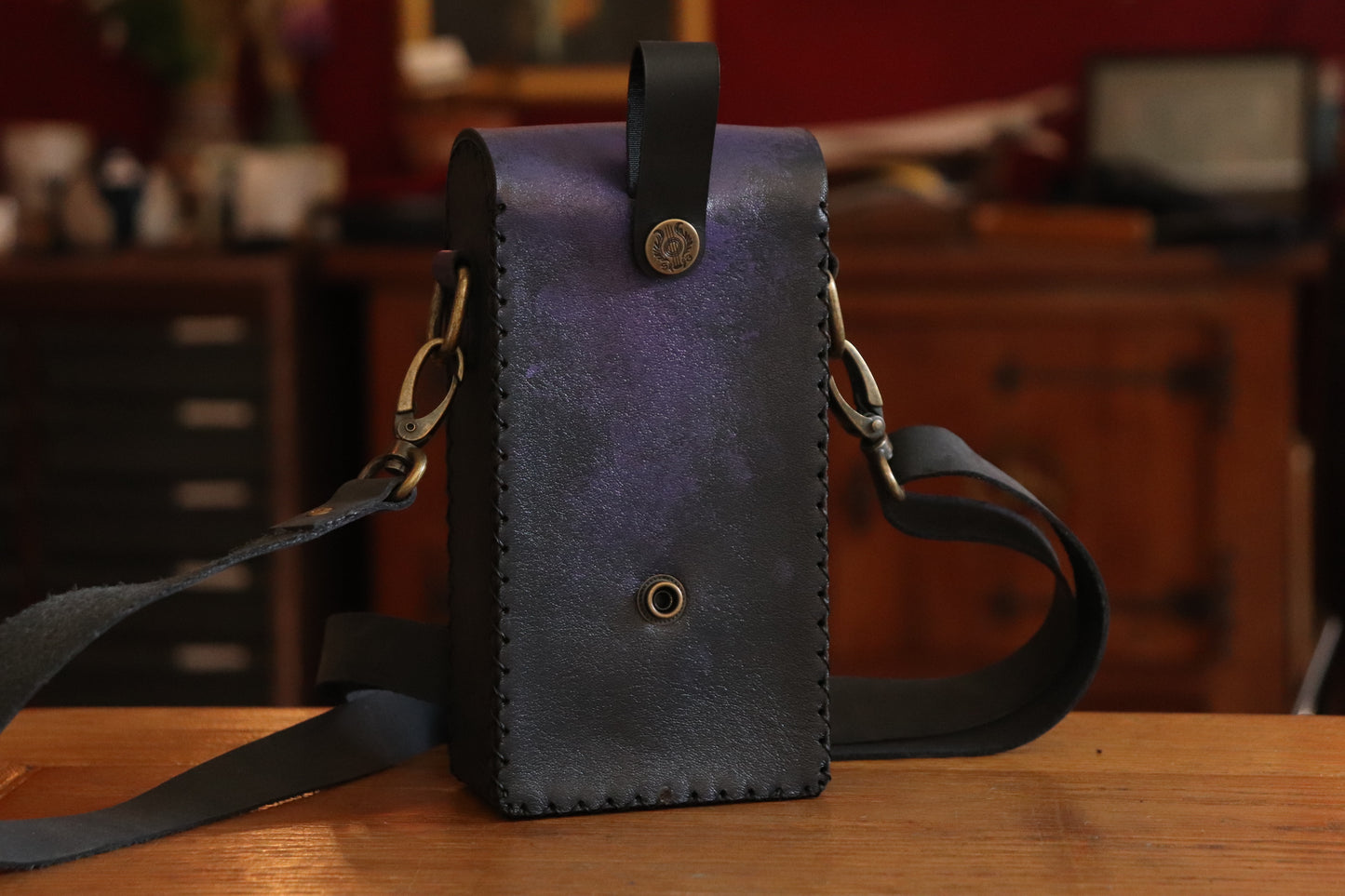 Church of Lolth - Purple and white inlay festival pouch