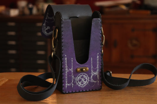 Church of Lolth - Purple and white inlay festival pouch