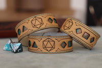 Polyhedral Dice bracelet - Verdigris