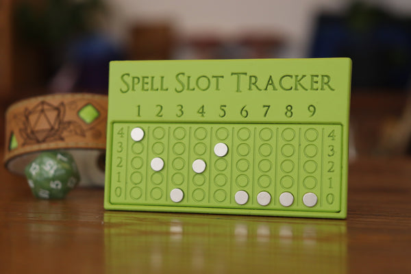 Magnetic Spell Slot Tracker - Spring Green