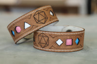 Polyhedral Dice Pride bracelet - Trans flag