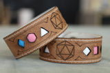 Polyhedral Dice Pride bracelet - Trans flag