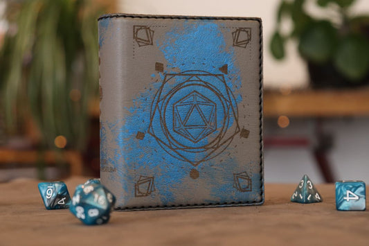 Caster Compendium - Regular, D20 (Grey + Sapphire)