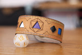 Polyhedral Dice Pride bracelet - Genderfluid flag