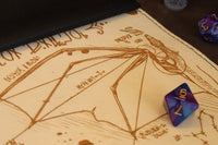 Black Dragon - ready to ship dice scroll