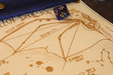 Blue Dragon - ready to ship dice scroll