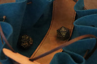 Verdigris Touched dice bag